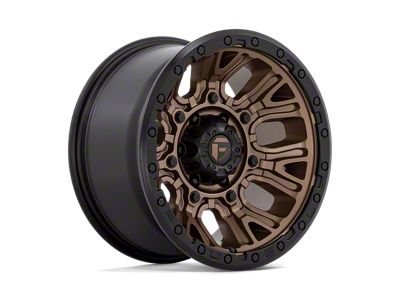 Fuel Wheels Traction Matte Bronze with Black Ring Wheel; 20x9; 1mm Offset