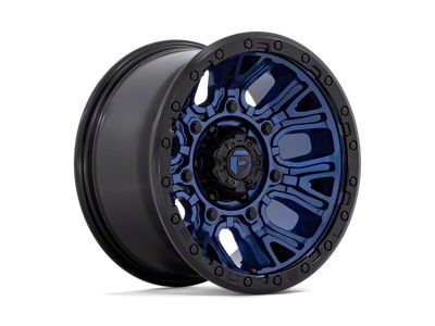 Fuel Wheels Traction Dark Blue with Black Ring Wheel; 17x9; -12mm Offset