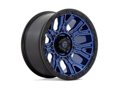 Fuel Wheels Traction Dark Blue with Black Ring Wheel; 20x10; -18mm Offset