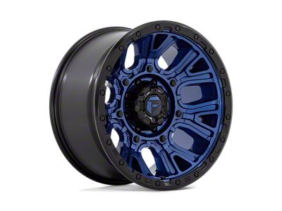 Fuel Wheels Traction Dark Blue with Black Ring Wheel; 20x10; -18mm Offset