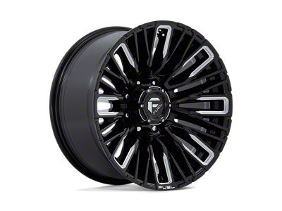 Fuel Wheels Rebar Gloss Black Milled Wheel; 20x10; -18mm Offset