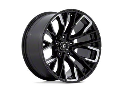 Fuel Wheels Rebar Gloss Black Milled Wheel; 20x10; -18mm Offset