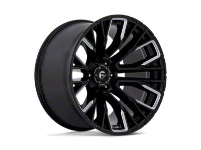 Fuel Wheels Rebar Gloss Black Milled Wheel; 22x12; -44mm Offset