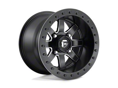 Fuel Wheels Maverick Beadlock Matte Black Wheel; 15x10; 0mm Offset