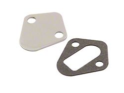 Mr. Gasket Fuel Pump Block-Off Plate; 1.75 in. Bolt Spacing; Check To Insure Correct Fit; - 1516