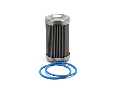 Fuelab 40 Micron Stainless Replacement Element - 3in w/2 O-Rings - 71802