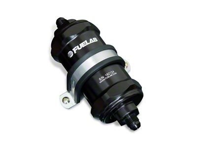 Fuelab 818 In-Line Fuel Filter Standard -8AN In/Out 10 Micron - 81802-1