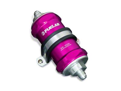 Fuelab 848 In-Line Fuel Filter Standard -8AN In/Out 10 Micron - 84802-4