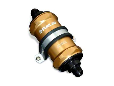 Fuelab 848 In-Line Fuel Filter Standard -8AN In/Out 10 Micron - 84802-5