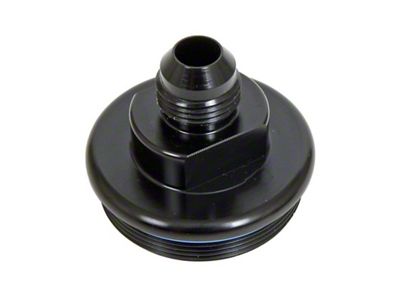 Fuelab Replacement Filter Cap -8AN Inlet - Black - 108020102-6