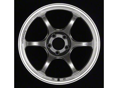 Advan RG-D2 Hyper Black with Machined Lip Wheel; 18x10.5; 15mm Offset; 5x114.3mm Bolt Pattern; 73mm Hub Bore