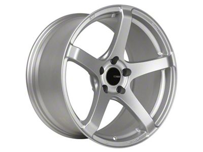 Enkei Kojin Silver Wheel; 18x9.5; 15mm Offset; 5x114.3mm Bolt Pattern; 72.60mm Hub Bore