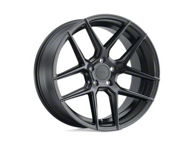 TSW Tabac Semi Gloss Black 4-Wheel Kit; 18x9.5; 20mm Offset; 5x114.3mm Bolt Pattern; 76.10mm Hub Bore