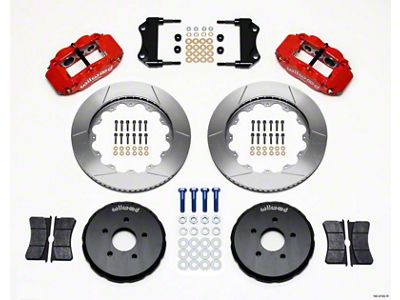Wilwood Narrow Superlite 6R Front Hat Kit 14.00in Red Nissan - 140-9192-R