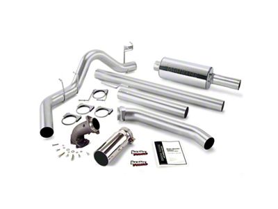 Banks Power 98-02 Dodge 5.9L Ext Cab Monster Exh w/ Power Elbow - SS Single Exh w/ Chrome Tip