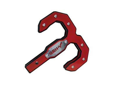 Gen-Y Hitch Hulk 2.5 21K Tow Hook 2.5in Shank - Black/Red - GH-0072
