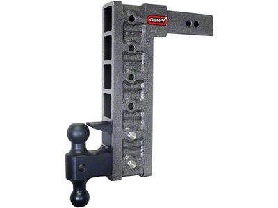 Gen-Y Hitch Mega Duty 2.5in Shank 15in Drop 21K Hitch w/Dual-Ball/Pintle - GH-626