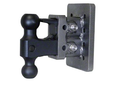 Gen-Y Hitch Mega-Duty Bolt-On 16K Adjustable 2-Inch Receiver Hitch Dual-Ball Mount with Pintle Lock; 2.50-Inch Drop (Universal; Some Adaptation May Be Required)