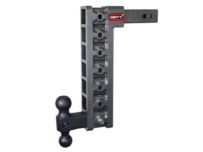 Gen-Y Hitch Mega Duty 2in Shank 15in Drop 10K Hitch w/Dual-Ball - GH-317