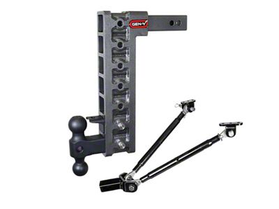 Gen-Y Hitch Mega Duty 2in Shank 15in Drop 10K Hitch w/GH-031 - GH-327