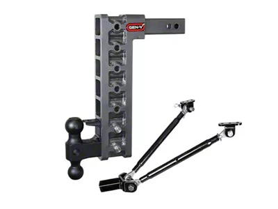 Gen-Y Hitch Mega Duty 2in Shank 15in Drop 16K Hitch w/Dual-Ball/Pintle - GH-527