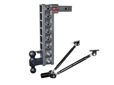 Gen-Y Hitch Mega Duty 2in Shank 17.5in Drop 10K Hitch w/Dual-Ball/Pintle - GH-328