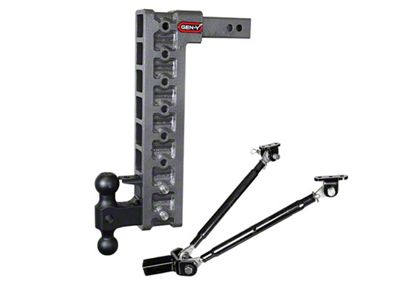 Gen-Y Hitch Mega Duty 2in Shank 17.5in Drop 16K Hitch w/Dual-Ball/Pintle - GH-528