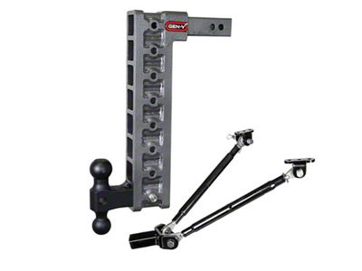 Gen-Y Hitch Mega Duty 2in Shank 17.5in Drop 2K TW 16K - GH-518