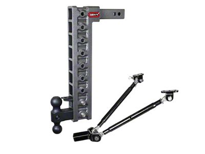 Gen-Y Hitch Mega Duty 2in Shank 20in Drop 10K Hitch w/Dual-Ball/Pintle - GH-329