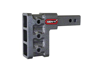 Gen-Y Hitch Mega-Duty 16K Adjustable 2-Inch Receiver Hitch Shank; 5-Inch Drop (Universal; Some Adaptation May Be Required)