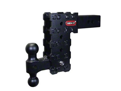 Gen-Y Hitch Phantom-X 2.5in Solid Shank 7.5in Drop 1.6K TW 16K - GH-2414X
