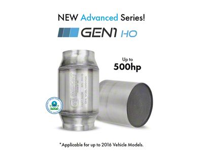 G-Sport 300 CPSI EPA Compliant GEN1 3in Inlet/Outlet 4in x 4in Catalytic Converter- 350-500HP