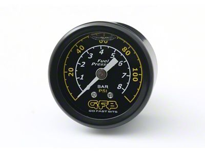 Go Fast Bits Fuel Pressure Gauge Suits 8050/8060 40mm 1-1/2in 1/8MPT Thread