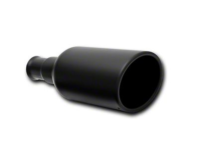 Gibson Black Ceramic Rolled Edge Angle Exhaust Tip for 09-22 - 500682-B