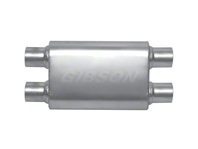 Gibson CFT Superflow Dual/Dual Oval Muffler - 4x9x13in/2.25in Inlet/2.25in Outlet - 55105S
