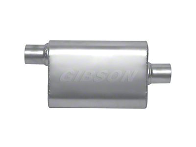 Gibson CFT Superflow Offset/Center Oval Muffler - 4x9x18in/3in Inlet/3in Outlet - 55193S