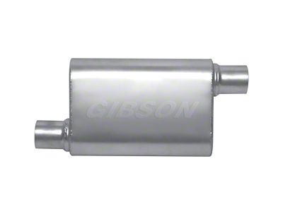 Gibson CFT Superflow Offset/Offset Oval Muffler - 4x9x13in/2.5in Inlet/2.5in Outlet - 55132S