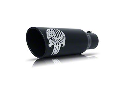 Gibson Patriot Skull Rolled Edge Angle-Cut Tip- 5in OD/2.25-2.5in Inlet/12in - 76-1003