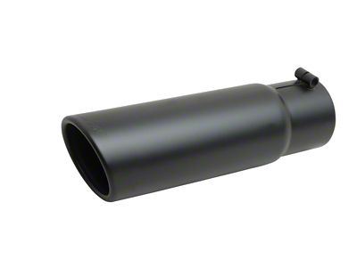 Gibson Rolled Edge Angle-Cut Tip - 4in OD/3in Inlet/12in Length - 500641-B