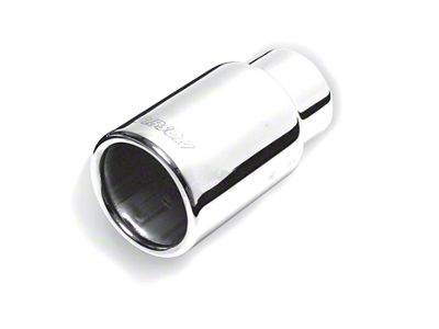 Gibson Rolled Edge Straight-Cut Tip - 3.5in OD/2.5in Inlet/6in Length - 500376