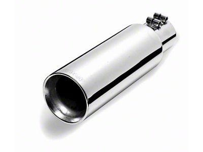 Gibson Round Dual Wall Angle-Cut Tip - 4in OD/2.5in Inlet/12in - 500419
