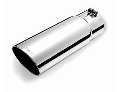 Gibson Round Single Wall Angle-Cut Tip - 3.5in OD/2.75in Inlet/10in - 500420