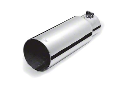 Gibson Round Single Wall Straight-Cut Tip - 3.5in OD/3in Inlet/12in - 500350