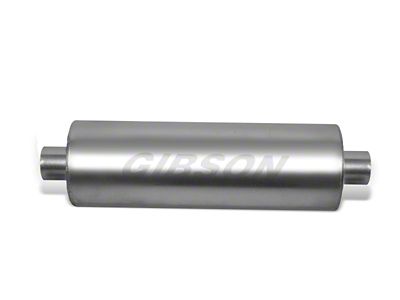 Gibson SFT Superflow Center/Center Round Muffler - 8x24in/3.5in Inlet/3.5in Outlet - 788707S