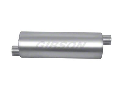 Gibson SFT Superflow Offset/Offset Round Muffler - 8x19in/2.5in Inlet/3in Outlet - 788705S