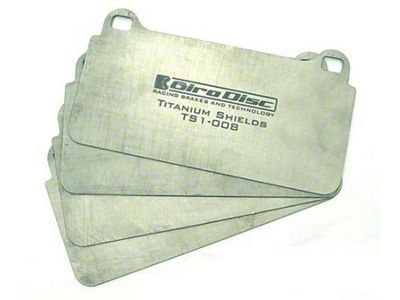 GiroDisc StopTech ST40 Caliper Titanium Pad Shields - TS-0609-4