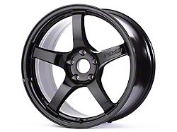 Gram Lights 57CR Gloss Black Wheel; 18x9.5; 38mm Offset; 5x114.3mm Bolt Pattern; 73.10mm Hub Bore