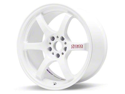 Gram Lights 57DR Champion White Wheel; 15x8; 28mm Offset; 4x100mm Bolt Pattern; 65mm Hub Bore