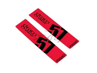 Gram Lights 57DR/57CR Spoke Sticker Red 2 PCS