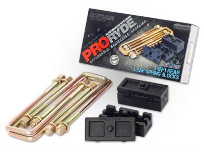 ProRYDE LD/HD 3-in-1 Block Kit w/U-bolts-No Taper - 52-1200G